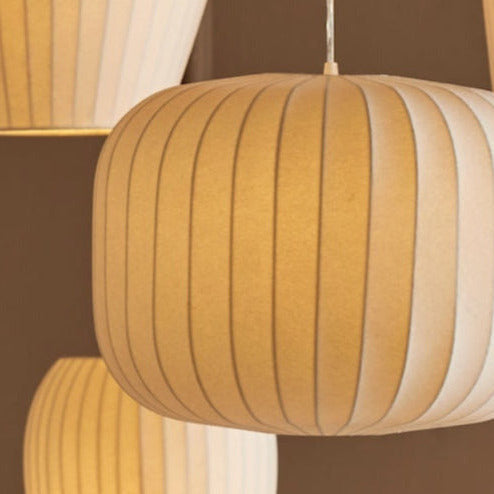 Lexa Fabric Pendant Light in white