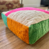 Colourful Kelim foot stool 