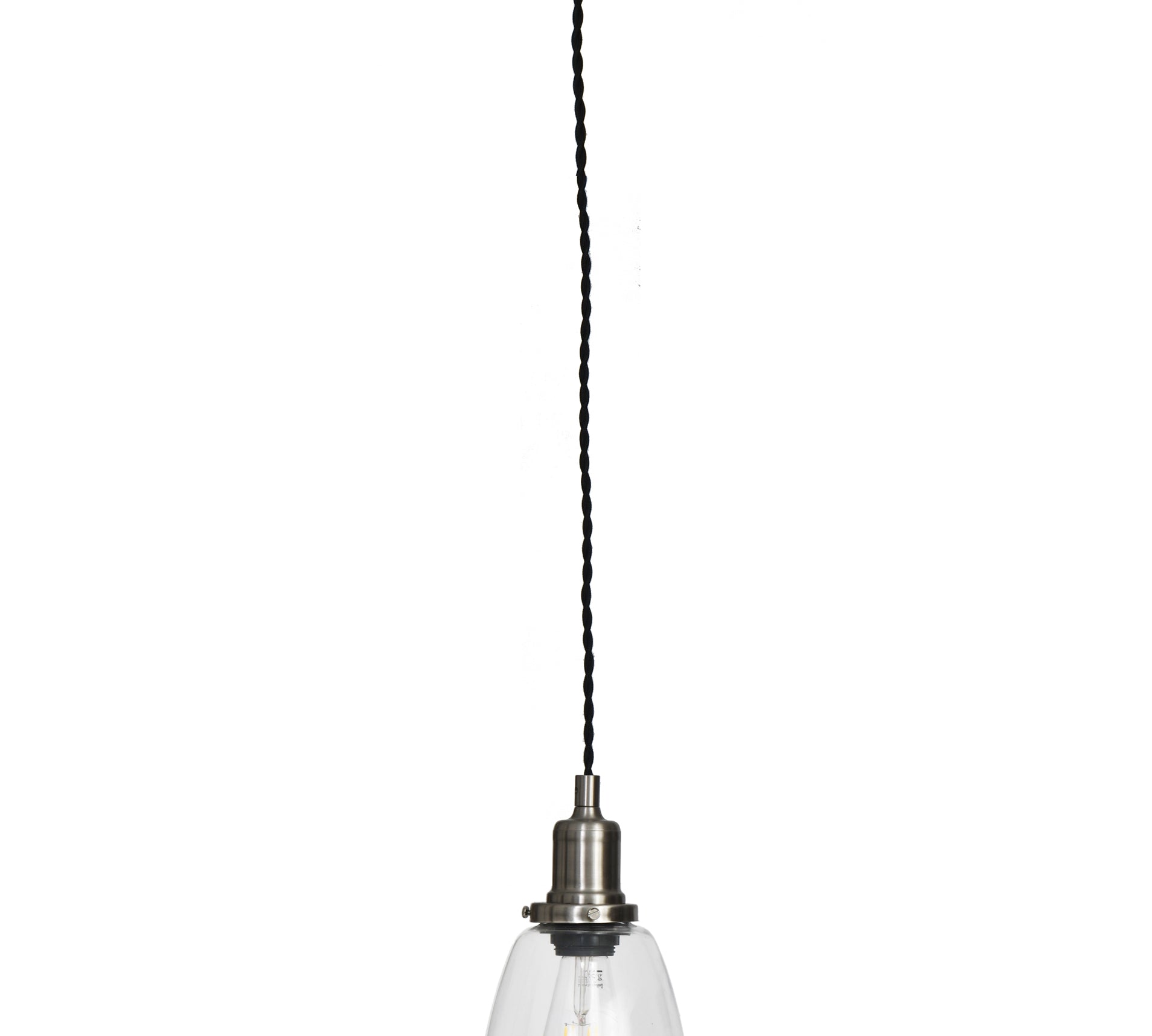 Hoxton glass pendant light by Garden Trading