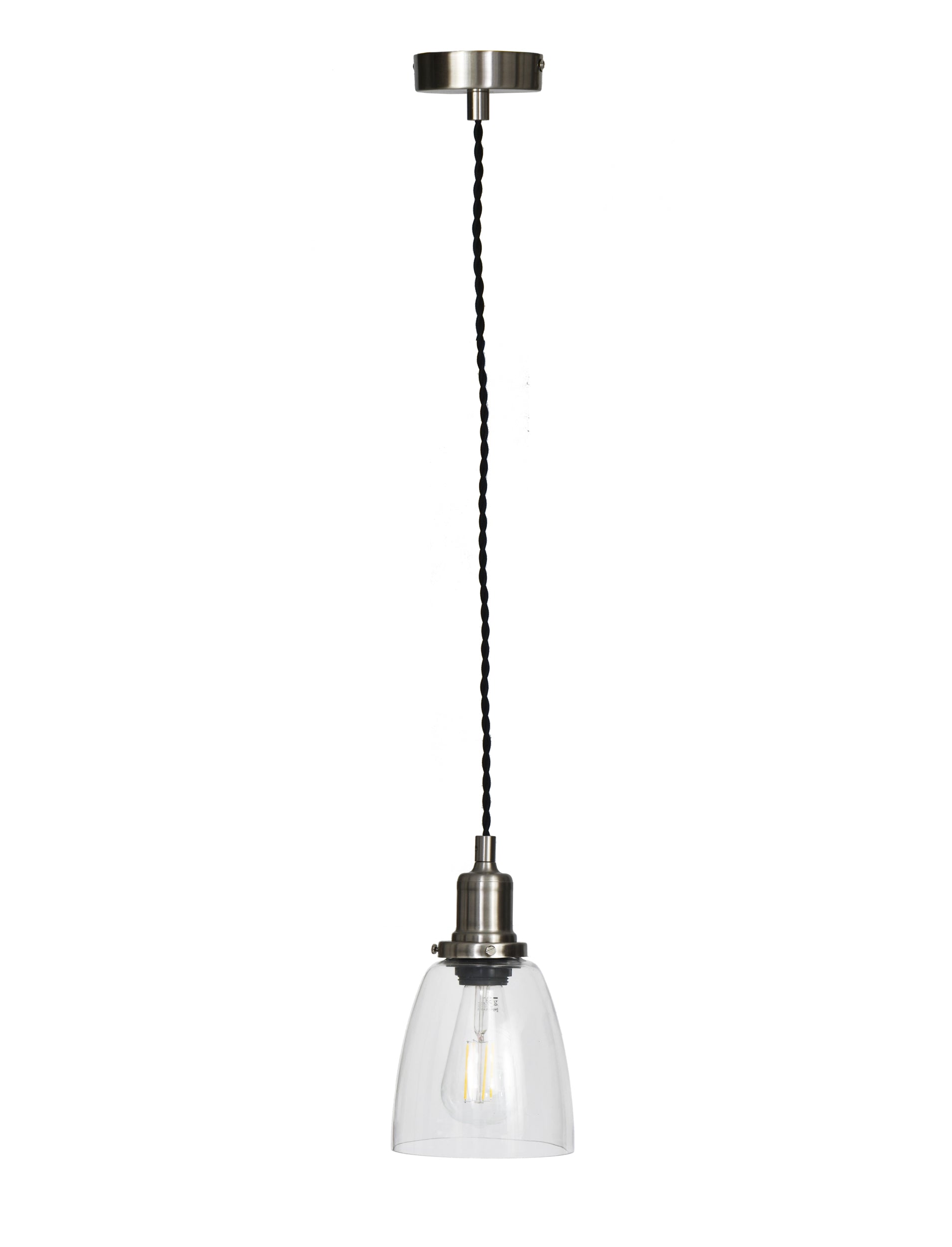 Hoxton glass pendant light by Garden Trading