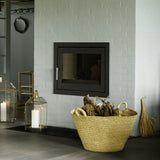 palm leaf log basket 