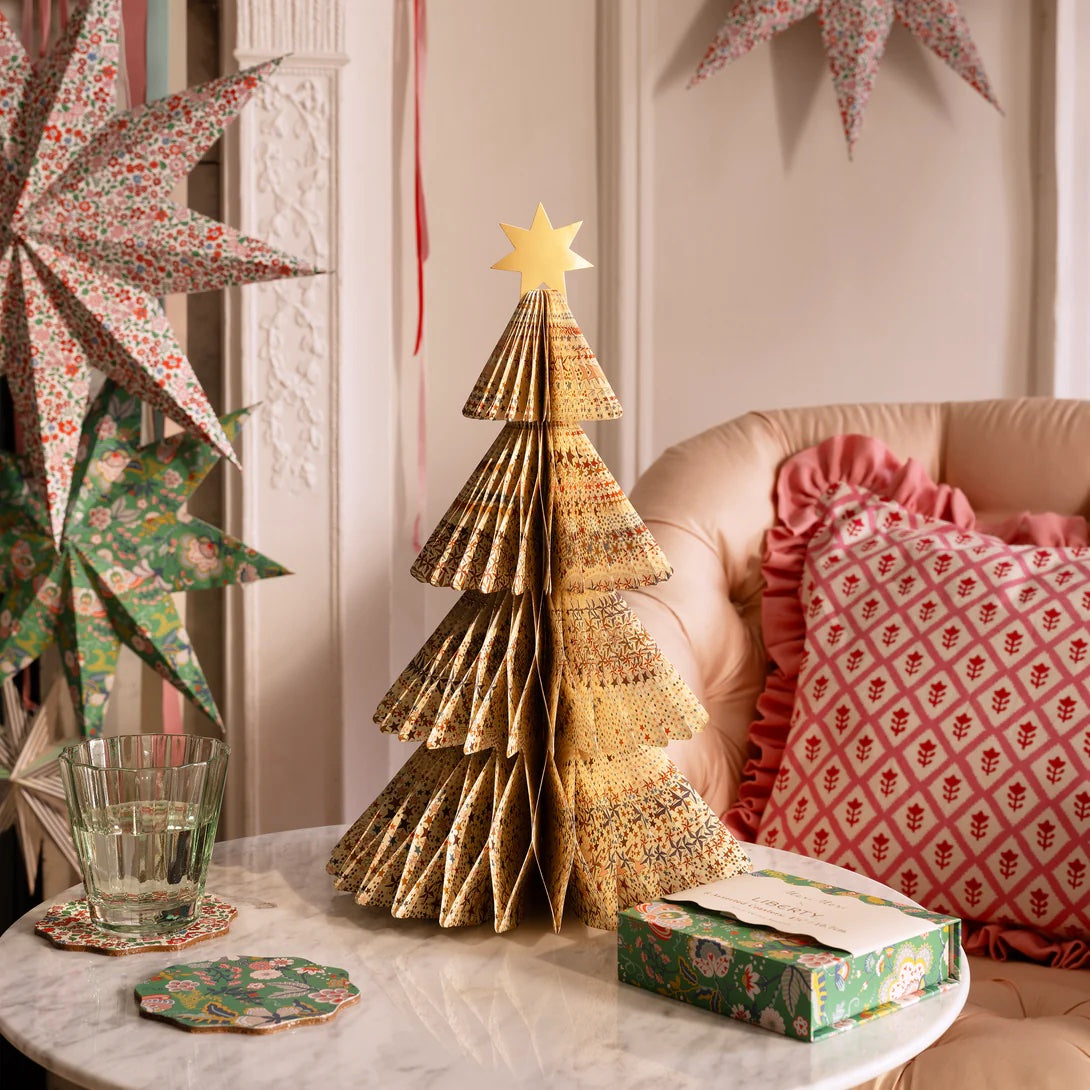 Liberty Print Honeycomb Christmas Trees
