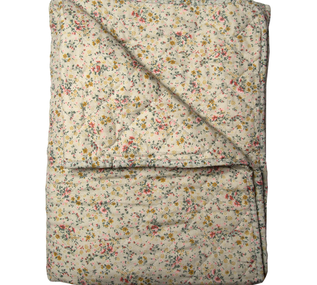 Liberty floral quilt in green