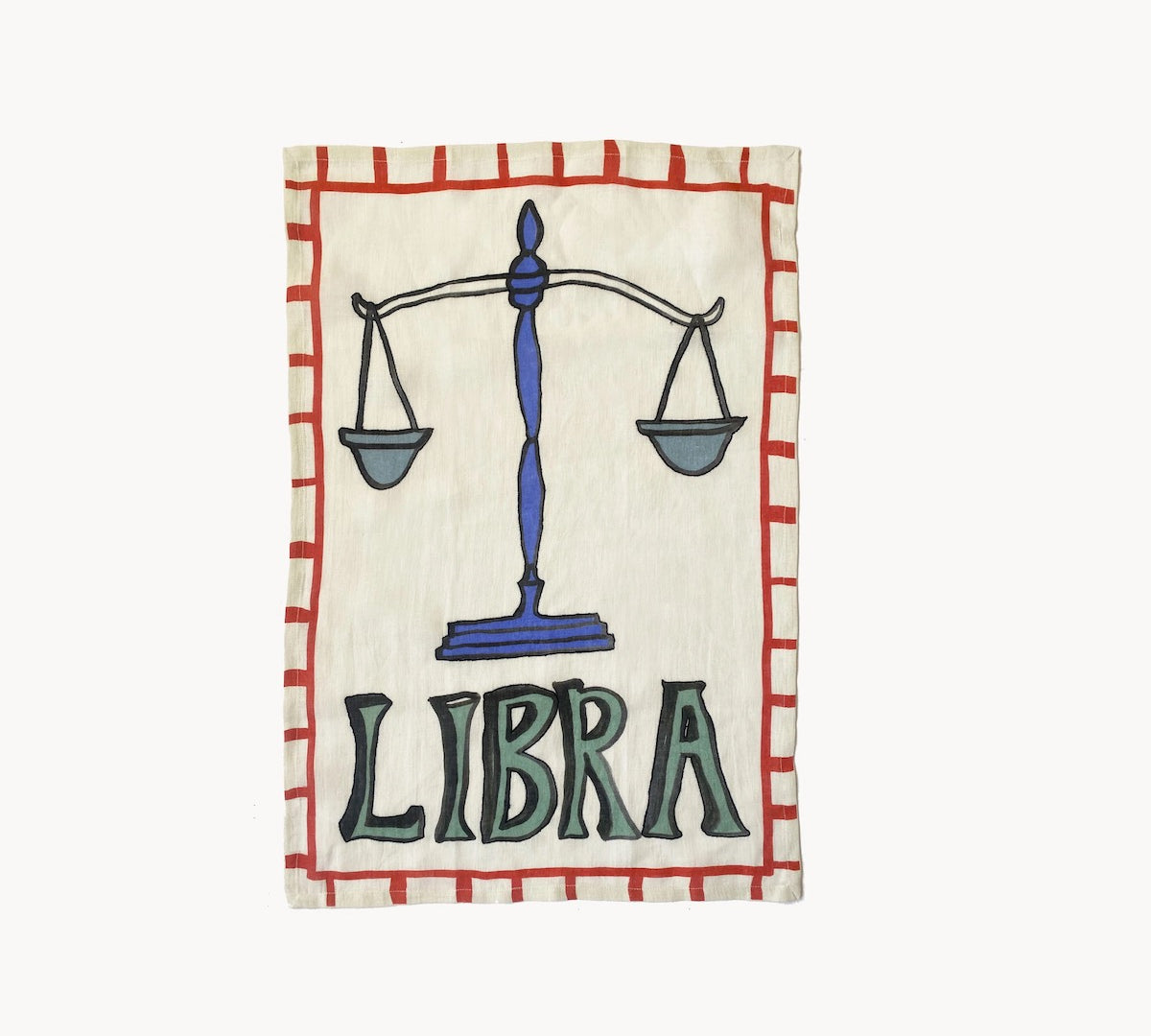 Libra tea towel by Amuse La Bouche