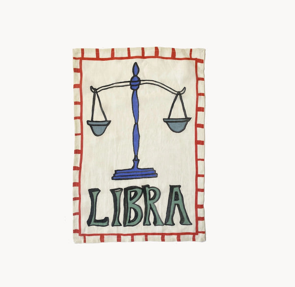 Libra tea towel by Amuse La Bouche