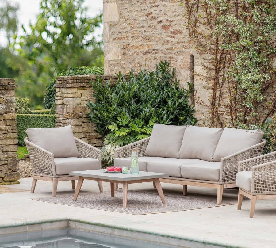 Lynton Three Seater Garden Sofa Set by Garden Trading