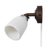 Alma bathroom wall light in bronze by Garden Trading