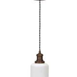 Beaulieu Fluted White Ceramic Pendant Light