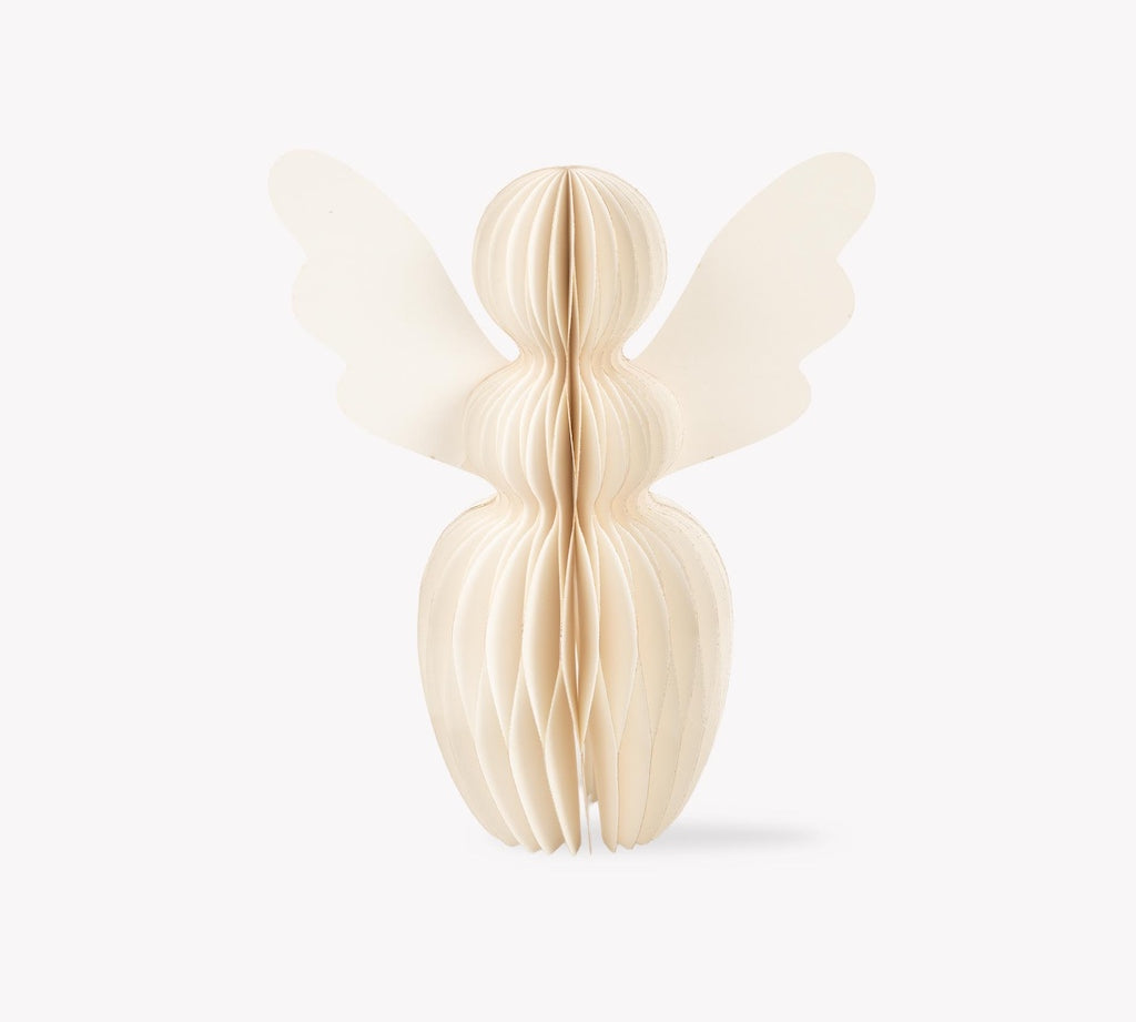 Maddox White Paper Christmas Tree Angel Topper