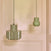 Bulb Shaped Pendant Light Pistachio green by HKLIVING