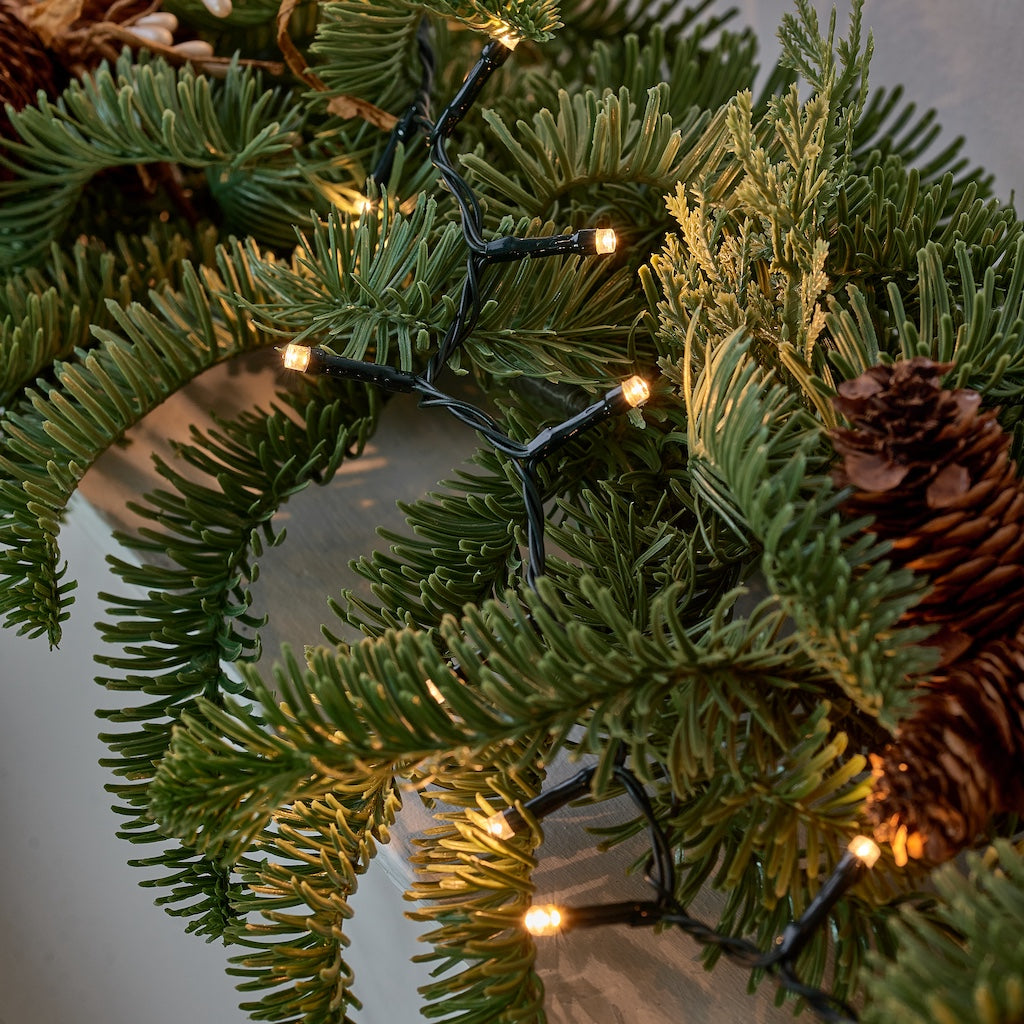 Pin String Lights Dark Green