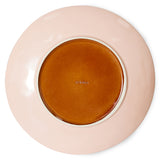 Set of 1970's pink Ceramic Plates Bedrock by HKliving