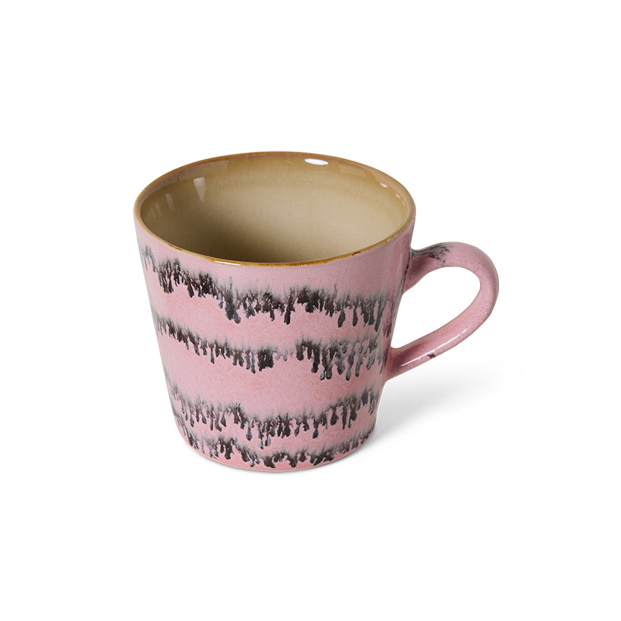1970's Pink Ceramic Mug Bubble by HKliving