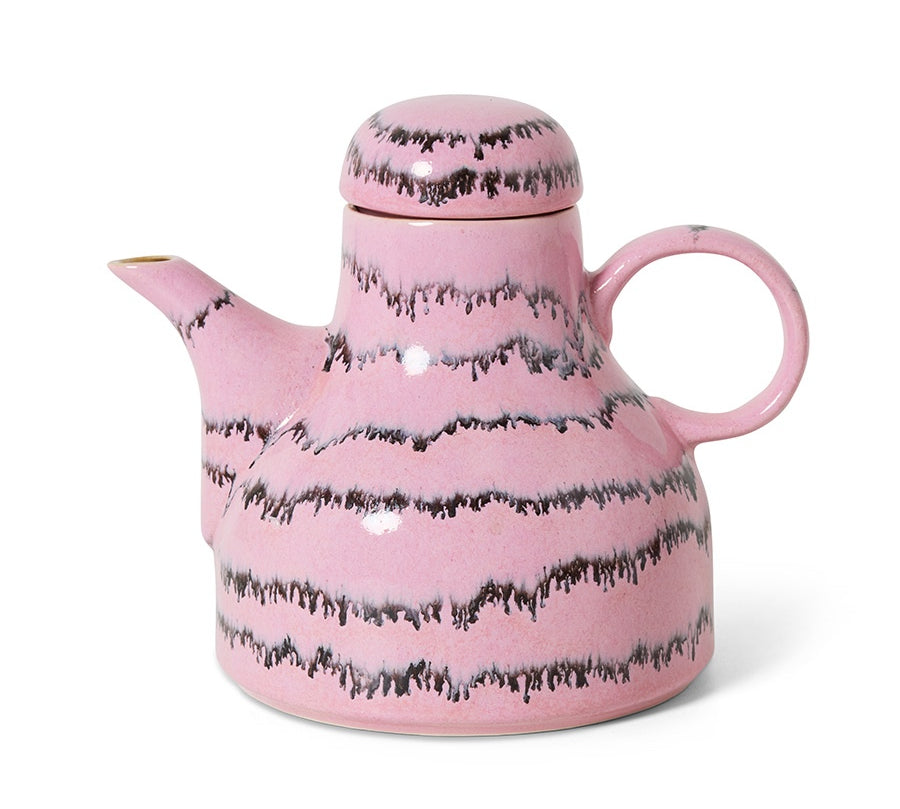 1970s Ceramic Pink Coffee pot Bubble by HKLIVING