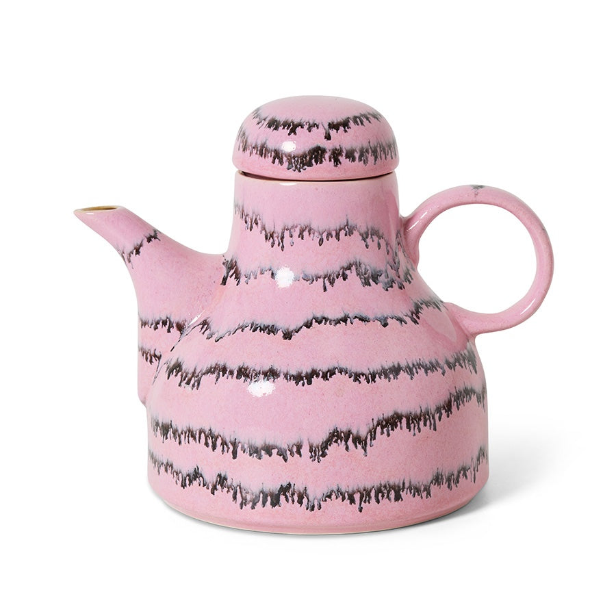 1970s Ceramic Pink Coffee pot Bubble by HKLIVING