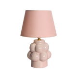 Zephir Bubble Pink Lamp with pink shade