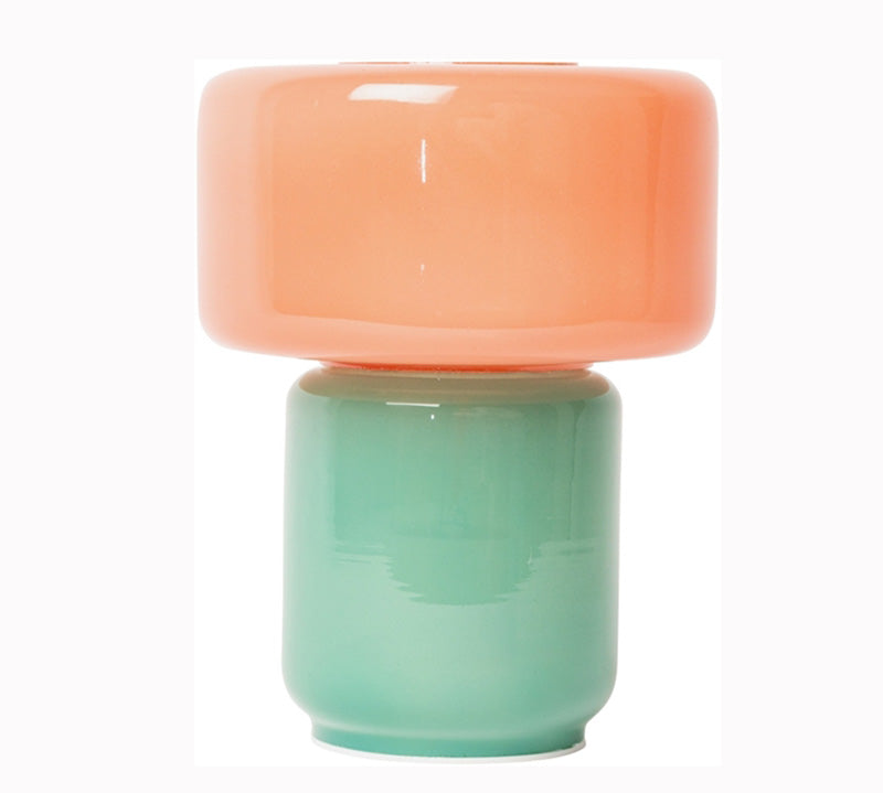 Portable Pink glass lamp