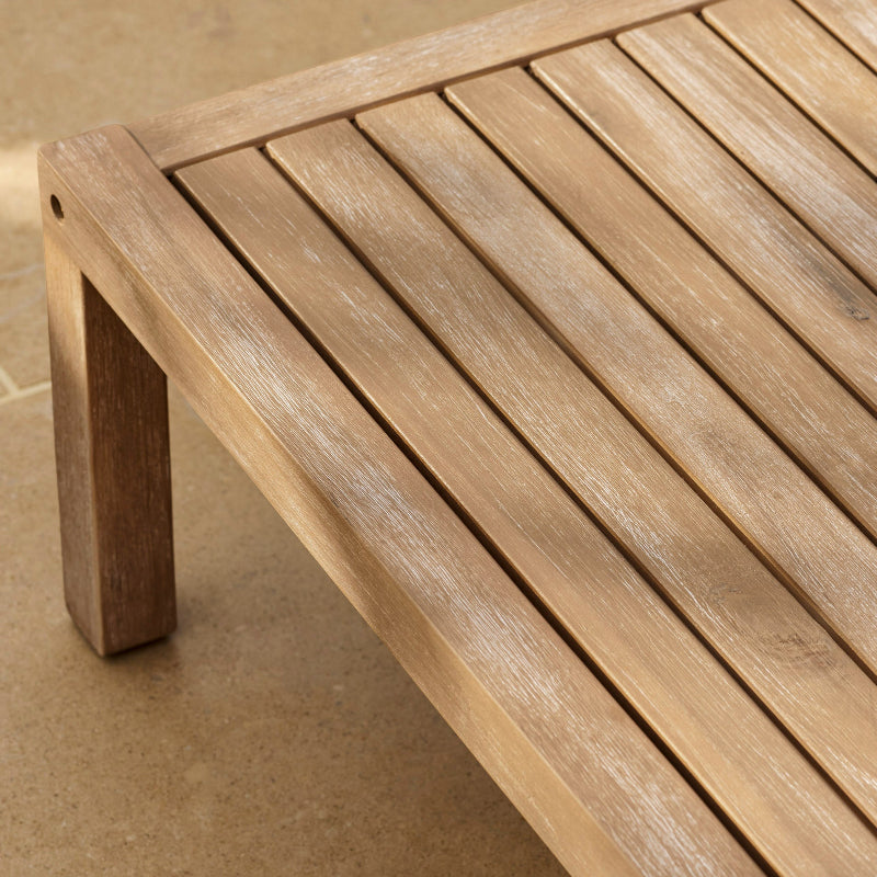 Porthallow coffee table in dark wood 