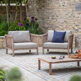 set of 2 Porthallow wooden armchairs