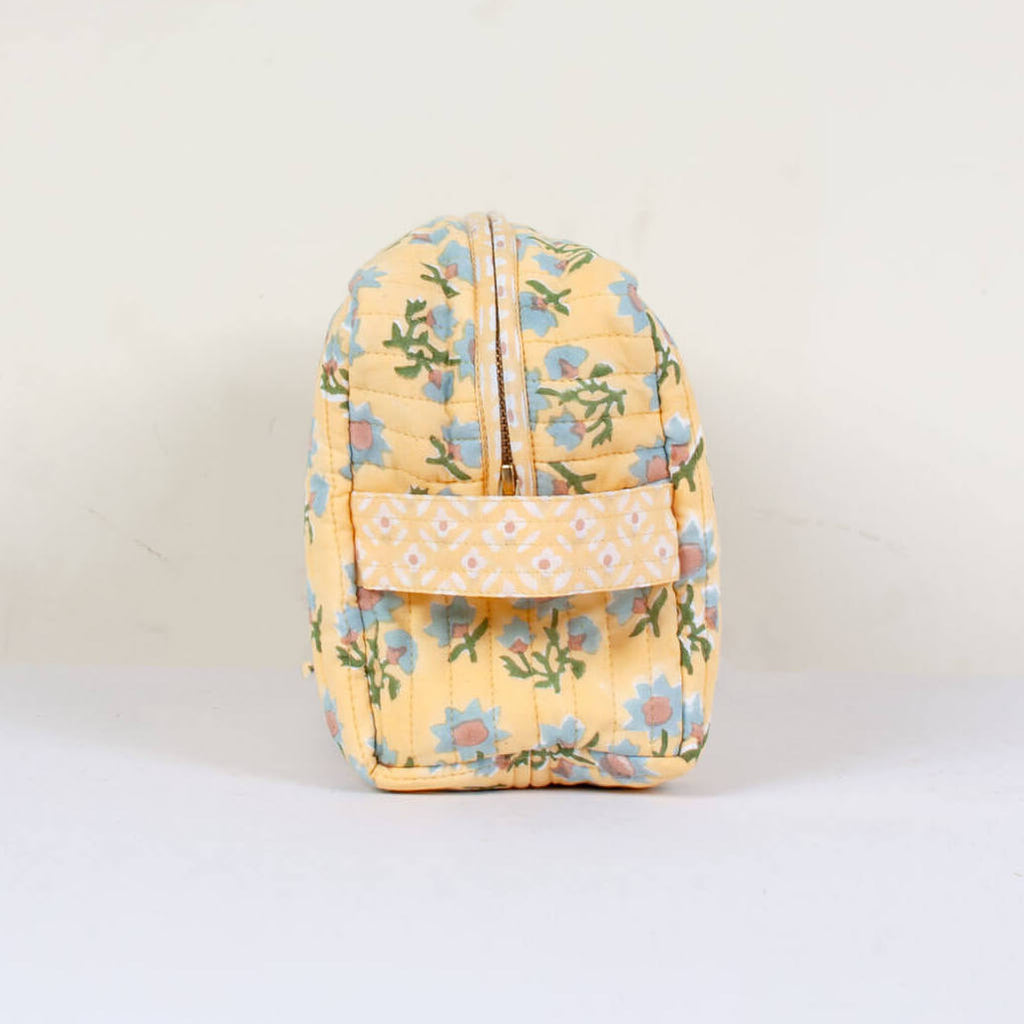 Yellow costmetics bag by Bohemia