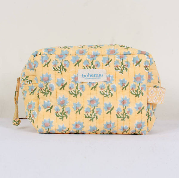 Yellow costmetics bag by Bohemia