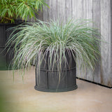 Ridgeway black steel planter by Garden Trading