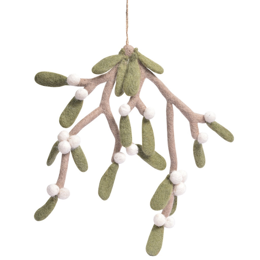 Southwold Hanging Felt Mistletoe Decorations 