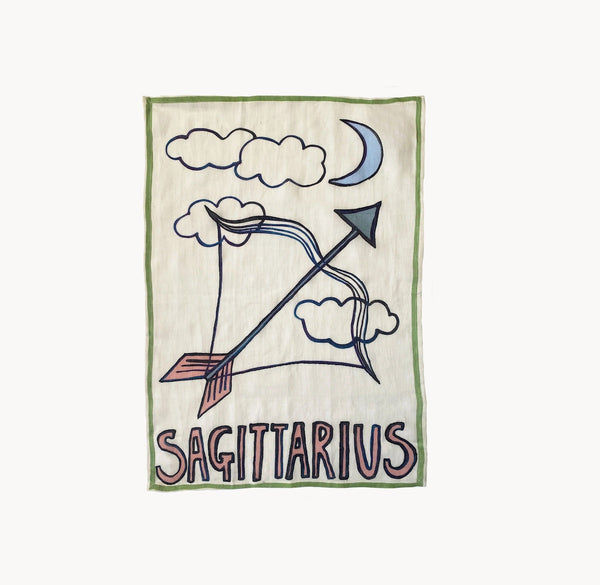 Sagittarius tea towel