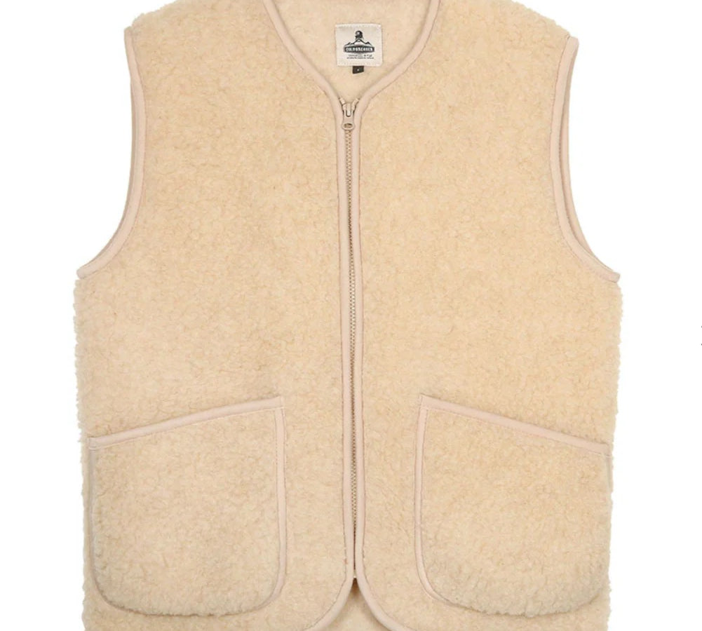 Coldbreaker Wool Vest in Beige