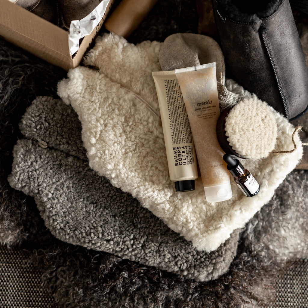 Sheepskin hot water bottle by Shepherd