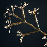 detail of gold snowflake lights 