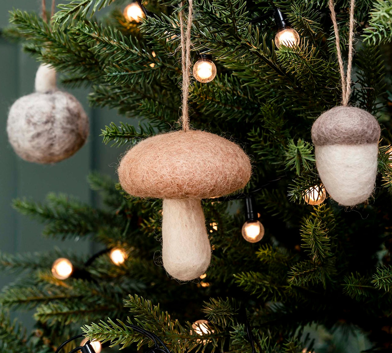 Felt Mushroom Hanging Decorations