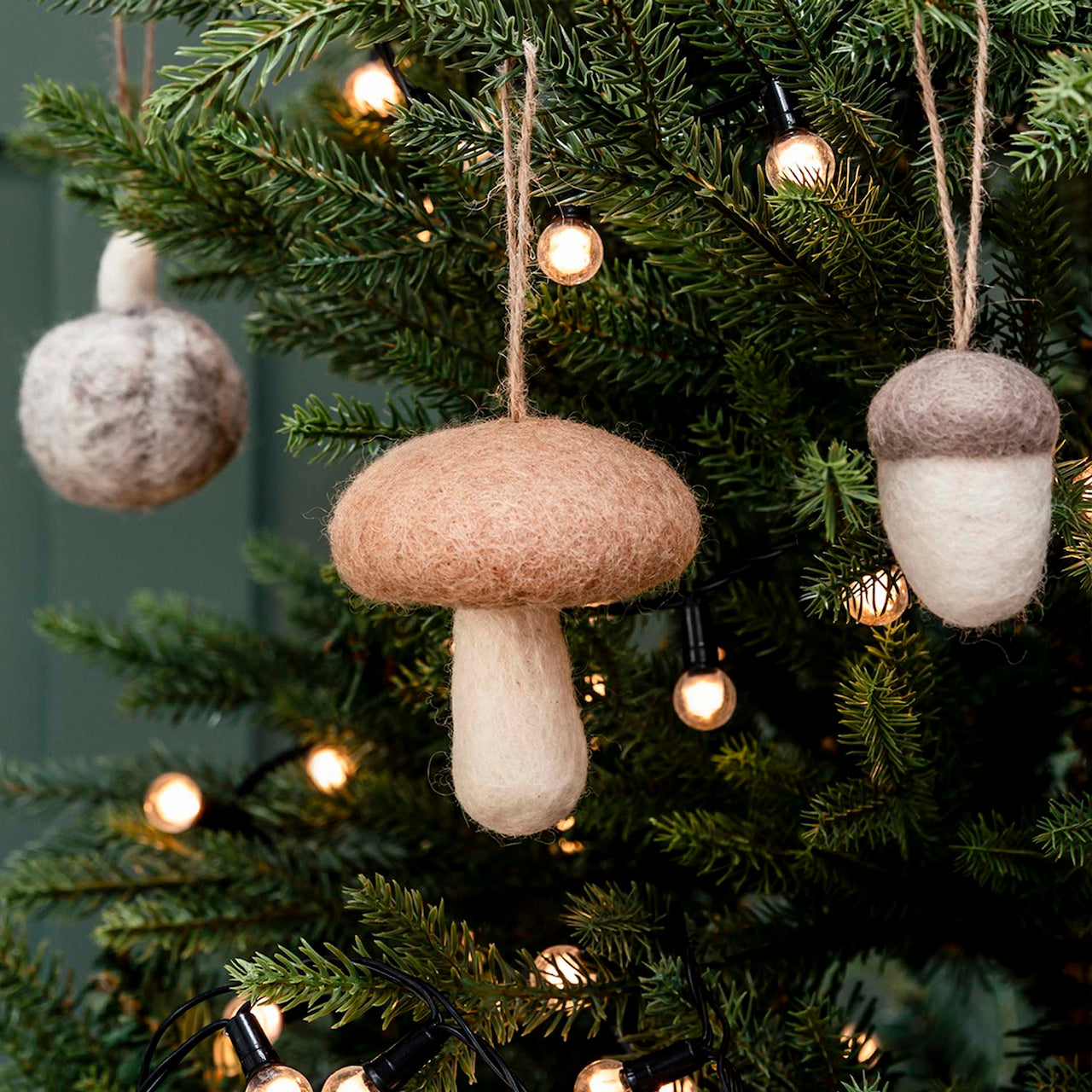 Felt Mushroom Hanging Decorations