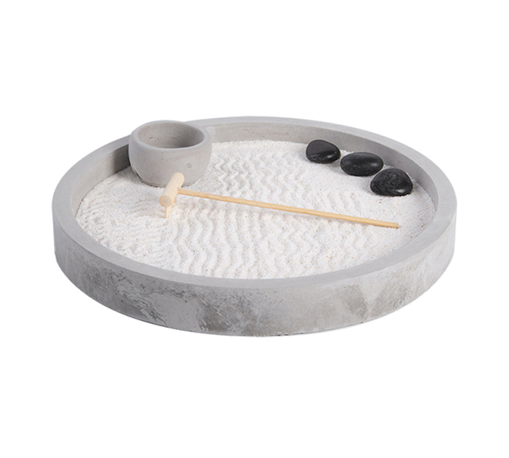round tabletop zen garden gift 