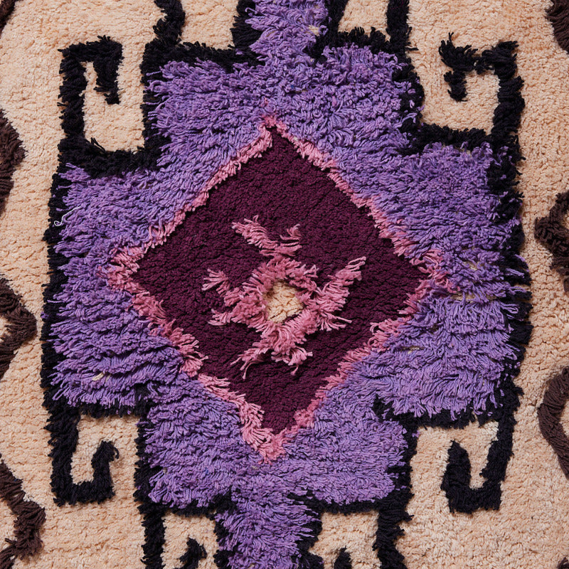 detail of Bohemian bath mat