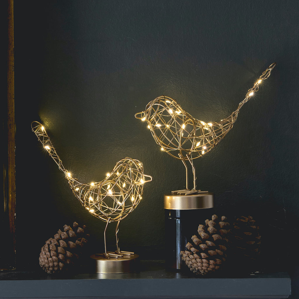 Christmas Robin Light in gold by Lightstyle 