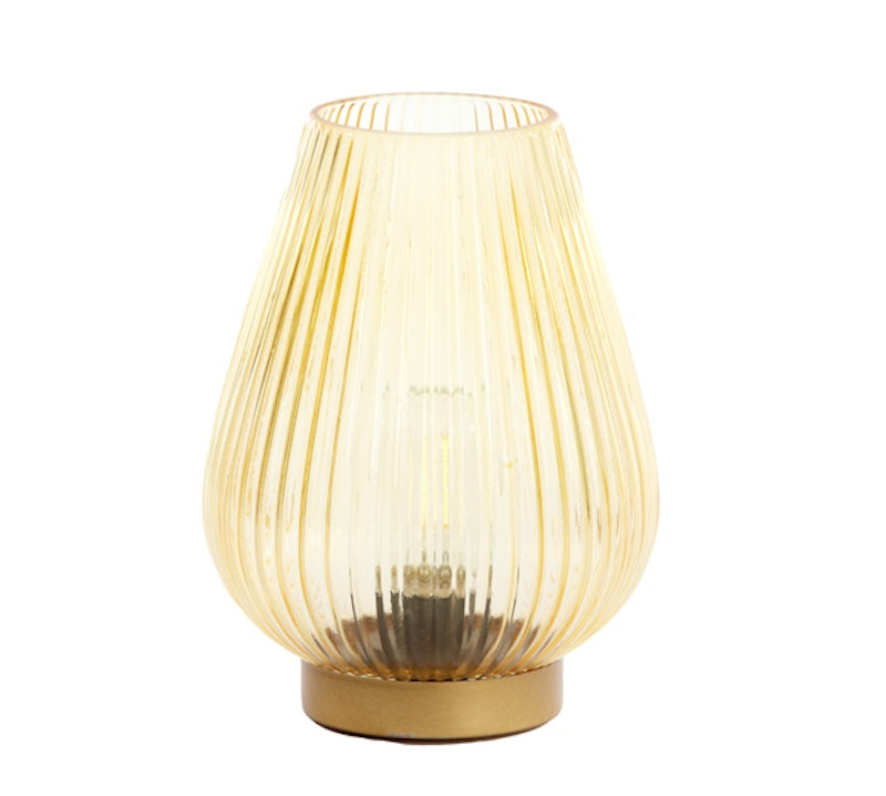 Portable Yellow Glass Lamp Tajera Large | Idyll Home