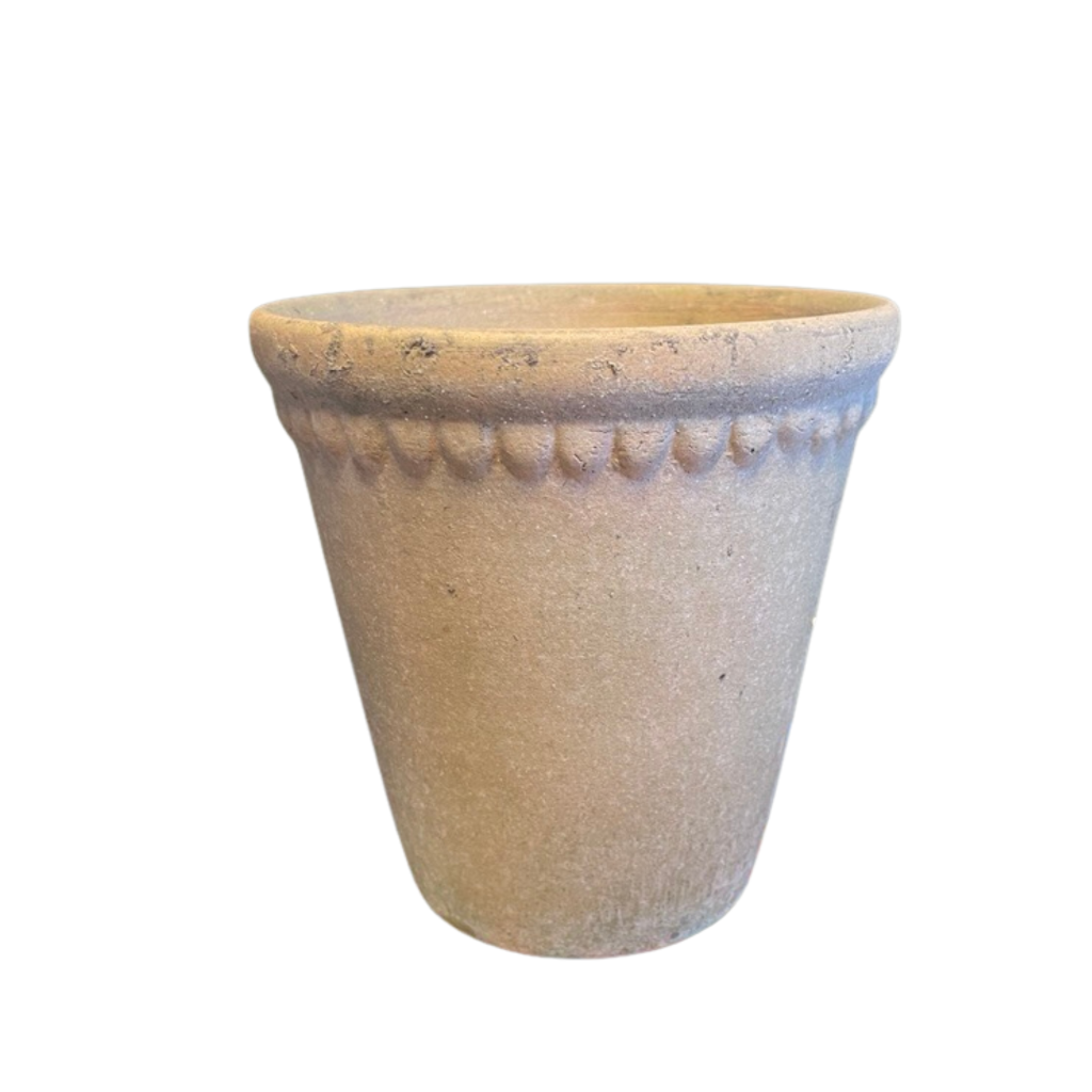 Lace terracotta plant pot