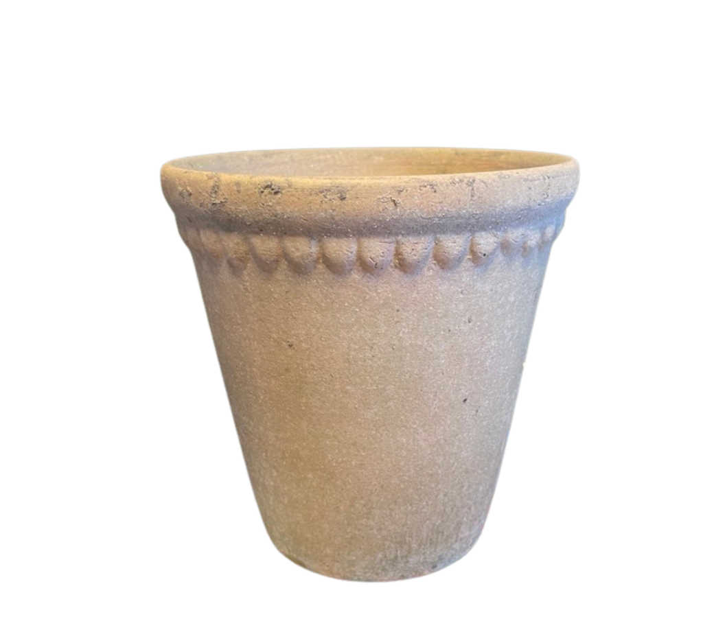 Lace terracotta plant pot