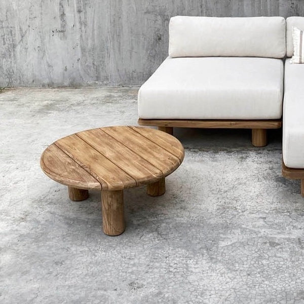 recycled teak coffee table by Tine K 