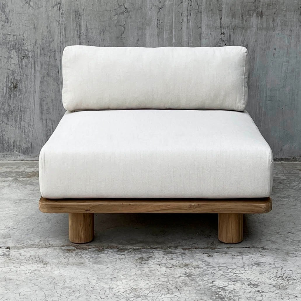 recycled teak modular sofa 
