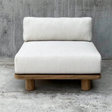 recycled teak modular sofa 