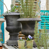 vintage style dark grey planter