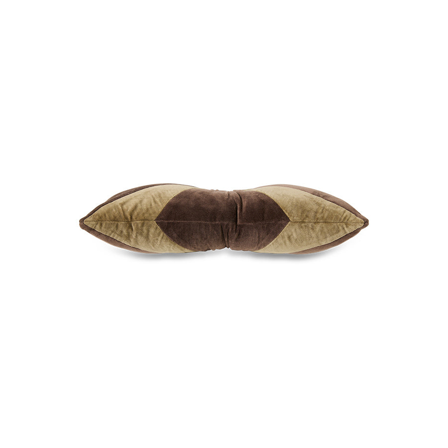 Brown velvet Cushion by HKLIVING