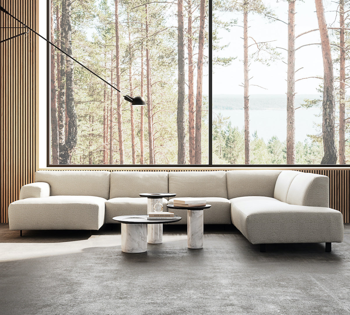 Vesta linen sofa by Furninova 