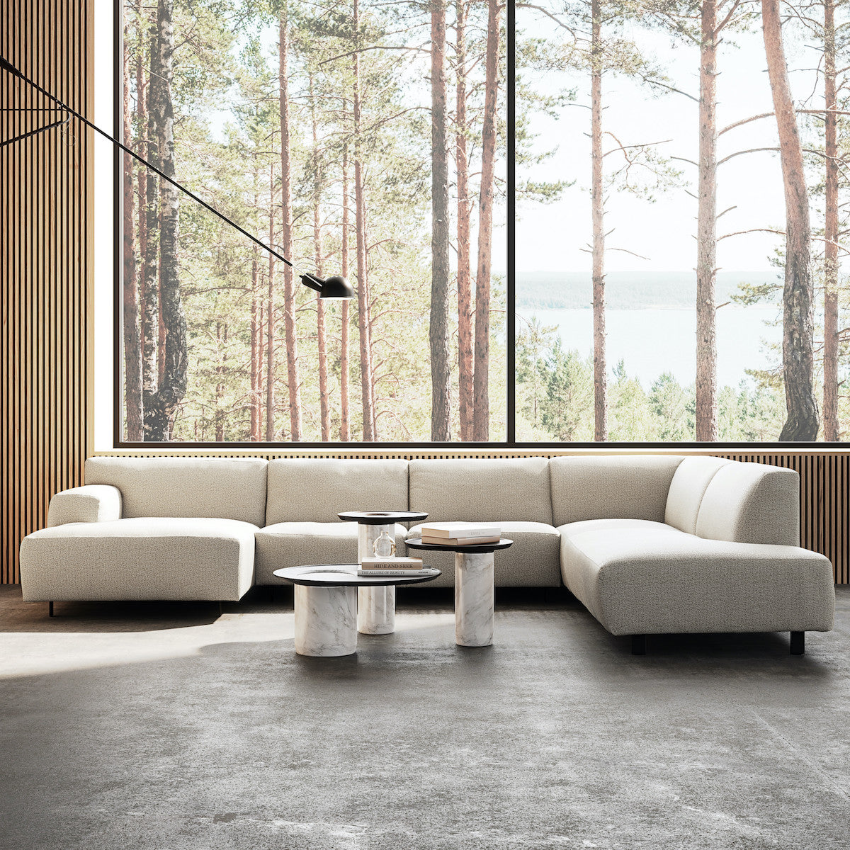 Vesta linen sofa by Furninova 