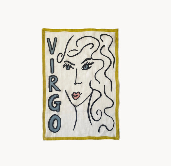 Virgo tea towel by Amuse La Bouche