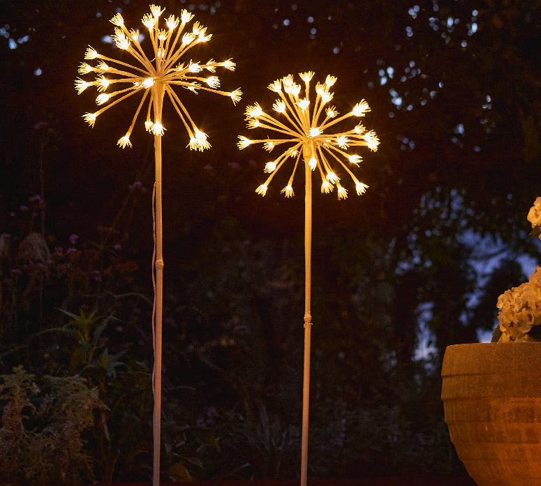 fennel solar stake garden light in white 