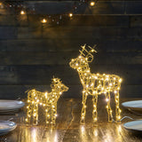 Gold wire reindeer light by Lightstyle 
