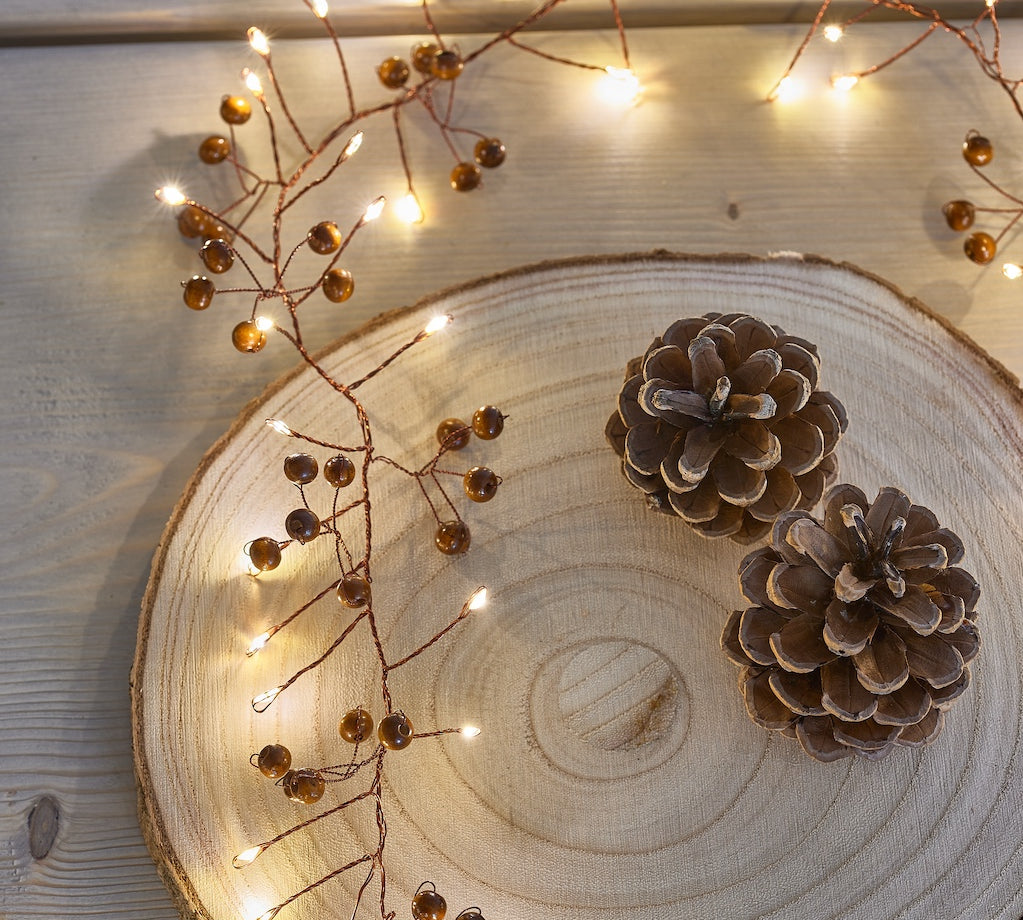 woodland berry fairy lights 